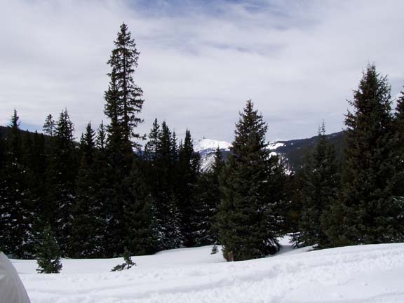 Looking up at the Pass